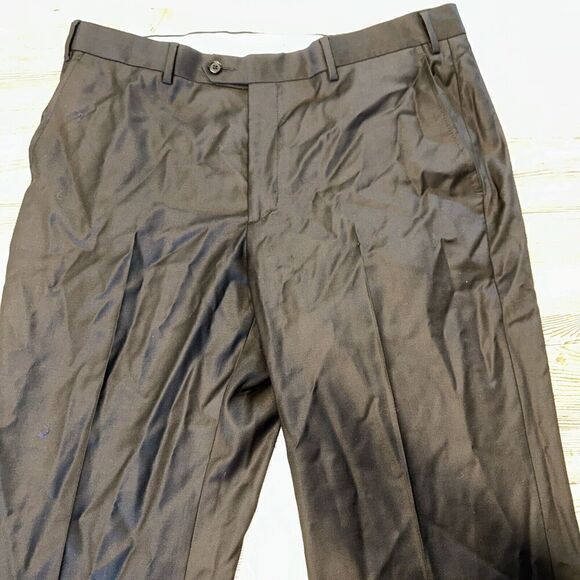 Santorelli Roma Loro Piana Serge Pants 1900LP Super 110s Trousers Mens 38. 12